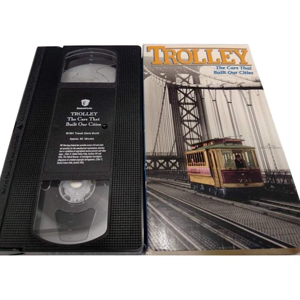 Trolley The Cars that Built‎ Our Cities VHS Tape Vintage History 1890s-1990's